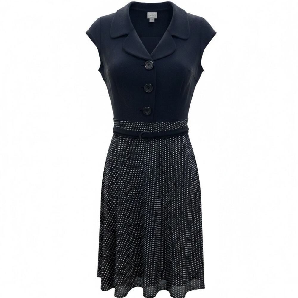 Emma James by Liz Claiborne, 50s style size 16, black with polka dot skirt
